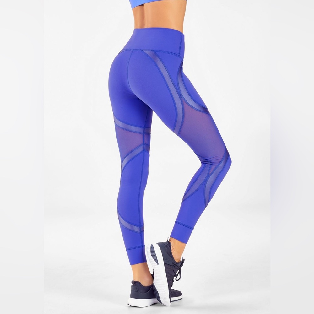 Fabletics Define PowerHold High-Waisted Legging Lapis/Haze Shine L